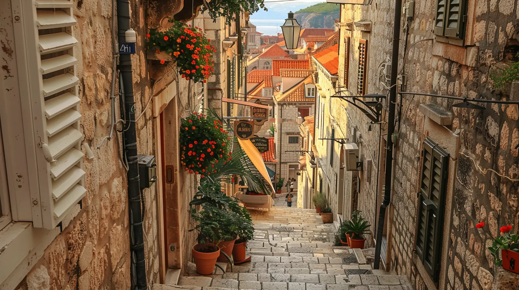 Historic street within Split's Diocletian's Palace